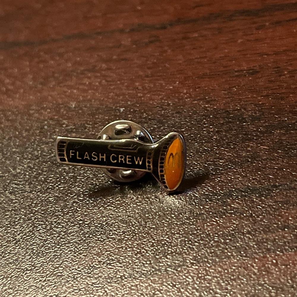 Vintage McDonald’s Flash Crew Flashlight Employee Lapel Hat Pin